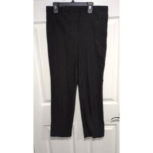 Hillary Radley Small Spandex Black Ankle Length Work Office Trouser Pant Classic